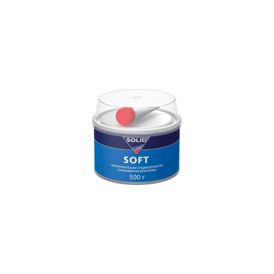 Наполнительная среднезернистая шпатлевка SOLID SOFT - (фасовка 500 гр)  312.0500