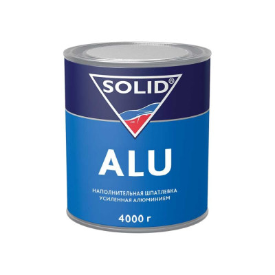 Наполнительная шпатлевка SOLID ALU (фасовка 4000 гр), усиленная алюминием 314.4000