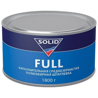 Наполнительная среднезернистая шпатлевка SOLID FULL (фасовка 1800 гр) 311.1800