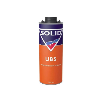 Антикоррозионное средство под пистолет SOLID UBS (1000 мл), цвет: черный 342.1004