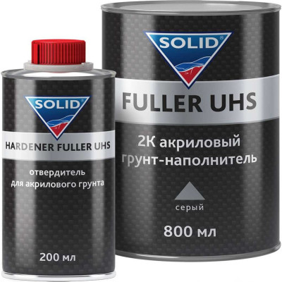Акриловый грунт SOLID PROF LINE FULLER UHS (800 + 200 мл) цвет: серый (в комплекте с отвердителем) 532.0803