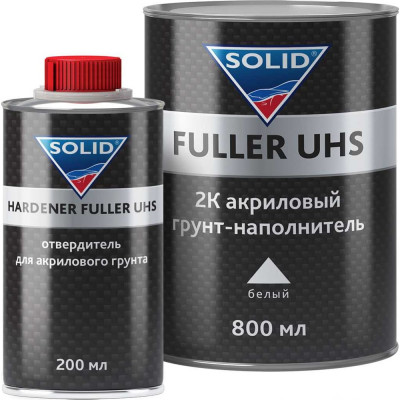 Акриловый грунт SOLID PROF FULLER UHS WHITE (800 + 200 мл), цвет: белый (в комп. с отвердителем) 532.0805