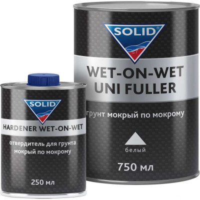 Грунт мокрый по мокрому SOLID PROF WET-ON-WET WHITE UNI FULLER (750+250 мл.), белый 535.7525.3