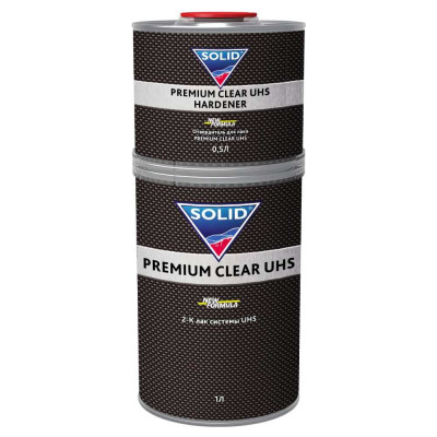 Лак SOLID PRO PREMIUM CLEAR UHS (1000+500мл) 2K системы UHS (в комплекте с отвердителем) 522.1500