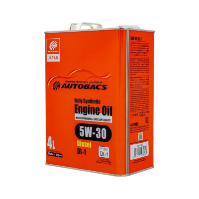 Масло моторное AUTOBACS 5W-30 FULLY SYNTHETIC DIESEL DL-1 4л A00033252