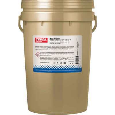 Масло моторное TEBOIL Super XLD ECV 5W-30 Ведро 20л (TZK) (вес нетто 16кг) 3642424