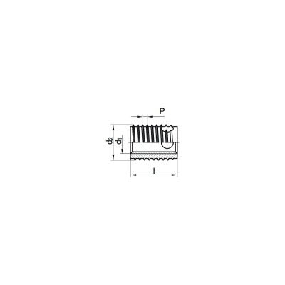 Резьбовая короткая вставка ЦКИ ART.88307 ENSAT SB М6x10x8 ЦЖ 5 шт 53103