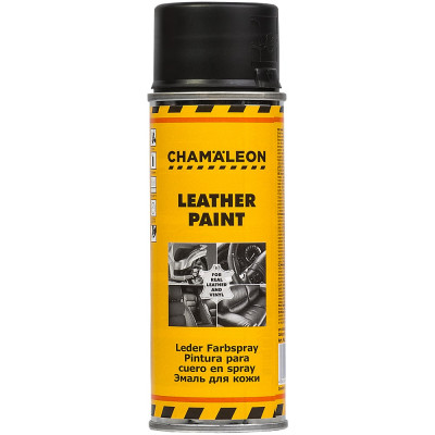Эмаль для кожи Chamaeleon черная матовая 26806