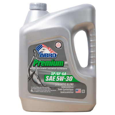 Масло моторное ABRO Premium Synthetic Blend (полусинтетика) SAE 5W30 4 л MO-SB-5-30-SP-4L