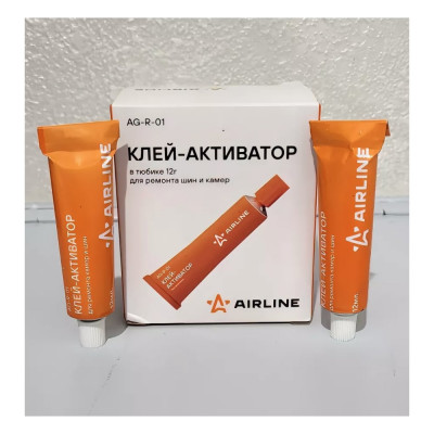 Клей-активатор Airline в тюбике 12 г, для ремонта шин и камер (12 шт.) AG-R-01