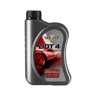 Тормозная жидкость Wezer ДОТ-4, канистра 910гр 4631422