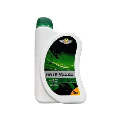 Антифриз Wezer G11 зеленый, канистра 1кг 4632771
