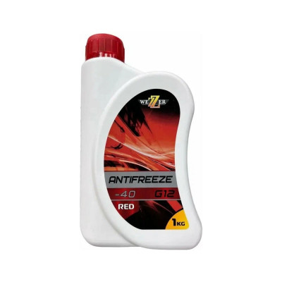 Антифриз Wezer G12 красный, канистра 1кг 4607861