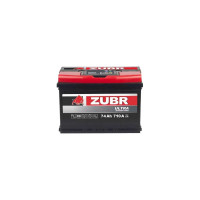 Аккумулятор ZUBR Ultra 74Ah L+ (низкий) ZU741