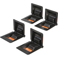 Защитный усиленный уголок для крепления груза лентой Airline до 60 мм, черный, набор 4 шт ASTB03