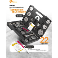 Набор для обслуживания тормозных цилиндров FORSTIME 22 предмета FT-65809+2(60829)