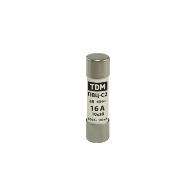 Быстродействующая плавкая вставка TDM ПВЦ-С2 10х38 aR 16А SQ0729-0044