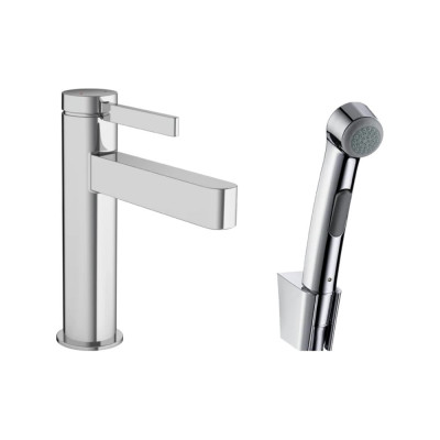 Смеситель для раковины Hansgrohe Finoris 110, с гигиеническим душем 76210000 97204