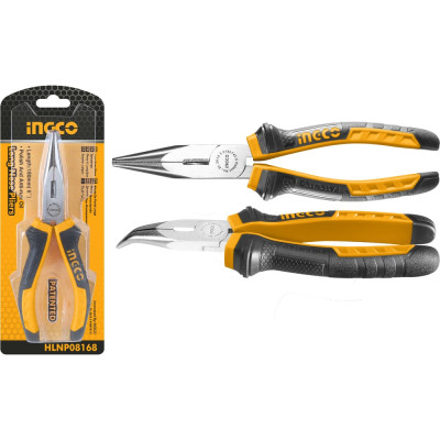 Изогнутые тонкогубцы INGCO HBNP08168