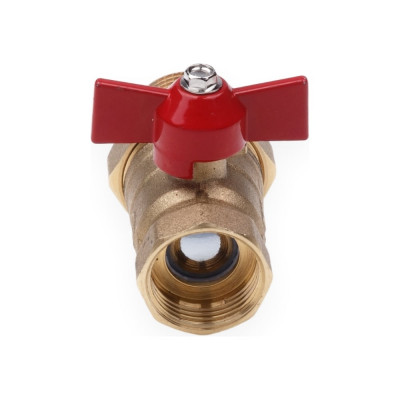 AQUALINK Кран шаровой со сгоном вн-нар 1/2 U B бабочка 4778