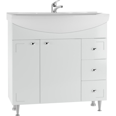 Тумба под умывальник Элеганс 85 Айсберг Классик DA1136T