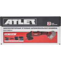 ATLET Аккумуляторная угловая шлифовальная машина CGA18ND.9