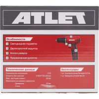 Аккумуляторная дрель шуруповерт ATLET CDT212D