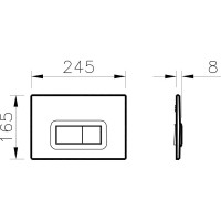 Комплект Vitra: подвесной унитаз Arkitekt 9005B003-7211