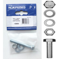 Болт НАКРЕПКО с гайкой и шайбами 8х50 25 шт. 108909