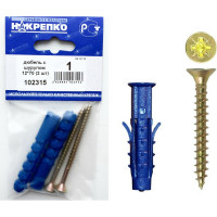 Дюбель НАКРЕПКО с шурупом 12х70 50 шт. 102315