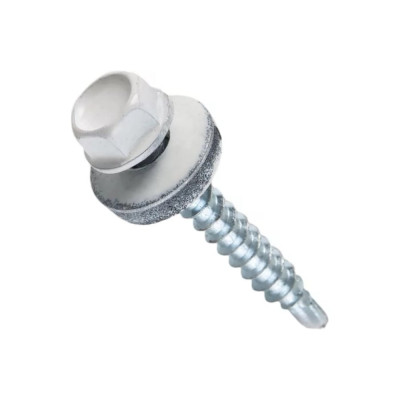 Кровельный саморез НАКРЕПКО 5,5х19 белый RAL 9003, 100 шт. 204801