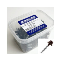 Кровельный саморез НАКРЕПКО 5,5х19 коричневый RAL8017, 100 шт. 204803