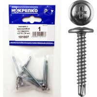 Саморез НАКРЕПКО с прессшайбой со сверлом 4,2х51 250 шт. 101007