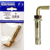 Анкерный болт НАКРЕПКО с прямым крюком 10х60 25 шт. 106602