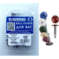 Саморез НАКРЕПКО п\ш, св., 4,2х16 винно-красный, RAL 3005, 175 шт. 205303