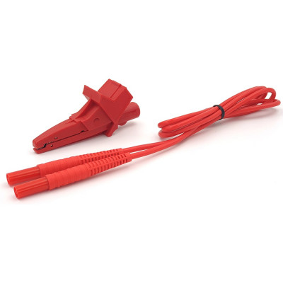 Комплект измерительный провод 1,2м и зажим "Крокодил" SONEL красный WAPRKRRERU