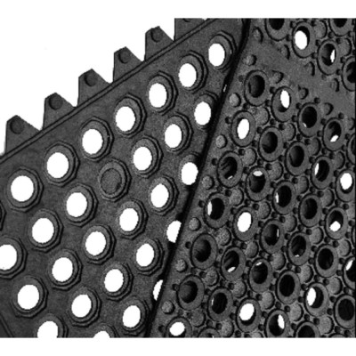 Ячеистый коврик ComeForte RR 90х90 см, с усиленными бортами черный RR-9