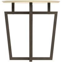 Журнальный стол Мебелик Рилле 440 темный кофе/бежевый кругл. 783