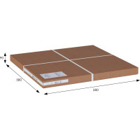 Журнальный стол Мебелик Рилле 440 темный кофе/бежевый кругл. 783