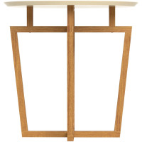 Журнальный стол Мебелик Рилле 440 бук/бежевый кругл. 1118