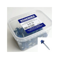 Кровельный саморез НАКРЕПКО 5,5х19 ярко-синий RAL5005, 100 шт. 204806