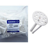 Дюбель для теплоизоляции НАКРЕПКО с пласт. гвоздем, 10х120, 50 шт. 207004