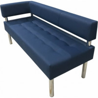 Секция дивана Мягкий офис Сатурн ПП трехместная темно-синяя ППСТР701СН1