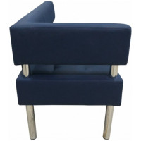 Секция дивана Мягкий офис Сатурн ПП трехместная темно-синяя ППСТР701СН1