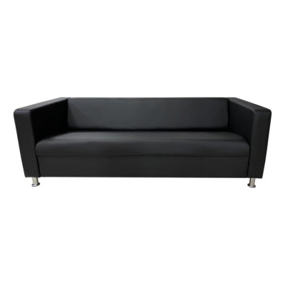 Диван Мягкий офис Аполло четырехместный черный АП401ЧН