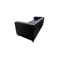 Диван Мягкий офис Аполло четырехместный черный АП401ЧН