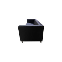 Диван Мягкий офис Аполло четырехместный черный АП401ЧН