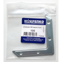 Угольник НАКРЕПКО 100 оцинк 50 шт. 113332