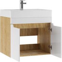 Подвесная тумба Айсберг Мечта под умывальник Енисей 60 без ящика, Дуб сонома DM2316T