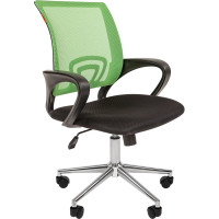 Компьютерное кресло CHAIRMAN 696 хром черно-зеленый 00-07077474